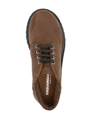 Shop Dsquared2 Boots Dark Brown