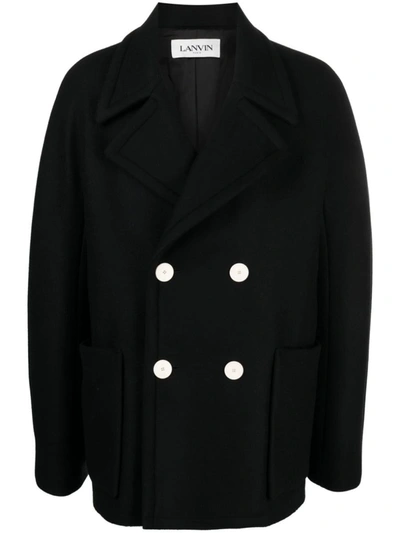 Shop Lanvin Coats Black