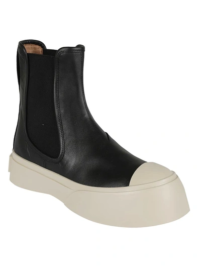 Shop Marni Slip-on Ankle Boots In Black