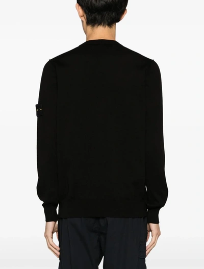 Shop Stone Island Sweaters Black