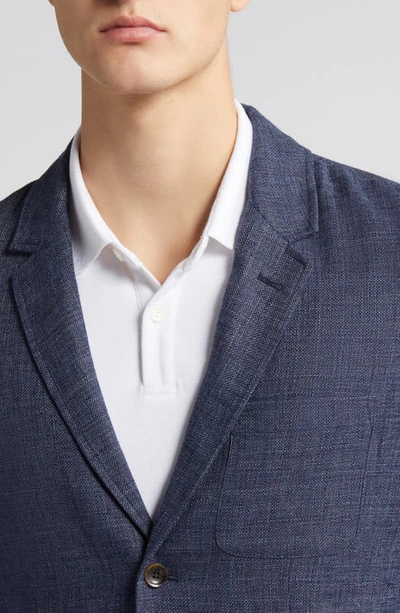 Shop Rails Idris Cotton & Linen Blend Sport Coat In Navy Melange