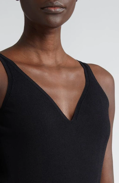 Shop Alexander Mcqueen Seamless Open Back Bodysuit In Black