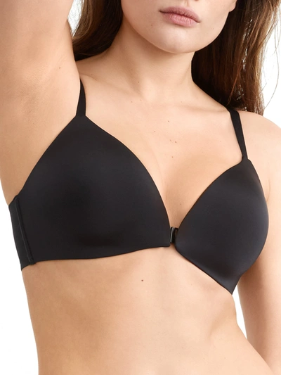 Shop Bare Women's The Wire-free Front Close Bra In Black