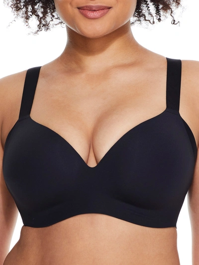 Shop Le Mystere Women's 360 Smoother Wire-free T-shirt Bra In Black