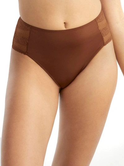 Shop Bare Women's The Everyday Lace Hi-cut Brief In Brown