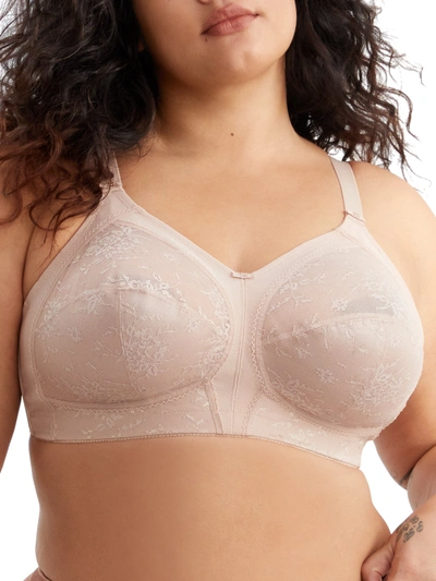 Shop Goddess Women's Verity Lace Full Coverage Wire-free Bra In Beige