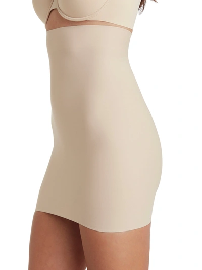 Shop Tc Fine Intimates Women's Sleek Essentials Firm Control High-waist Slip In Beige