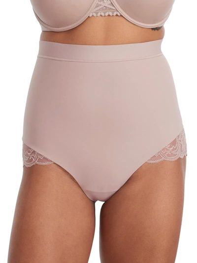 Maidenform Eco Lace Firm Control Mid-brief In Multi