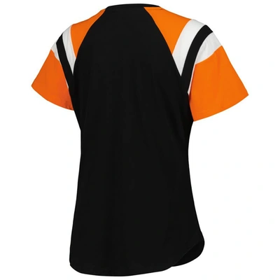 Shop Starter Black/orange Martin Truex Jr Game On V-neck T-shirt