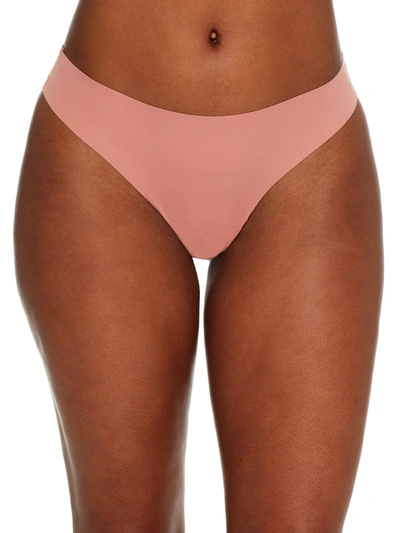 Shop Bare Women's The Easy Everyday No Show Thong In Pink