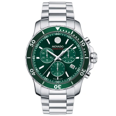 Shop Movado Men's Series 800 Green Dial Watch