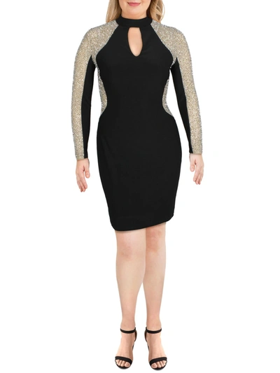 Shop Xscape Womens Formal Short Sheath Dress In Black