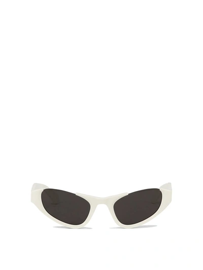 Shop Alaïa Cat-eye Sunglasses In White