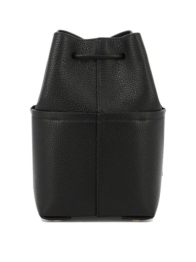 Shop Ferragamo "mini Gancini" Crossbody Bag In Black