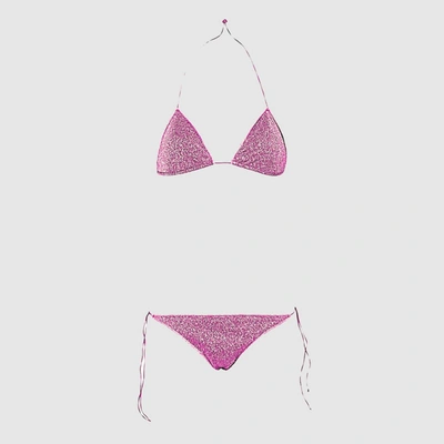 Shop Oseree Oséree Pink Lumiere Swimsuit