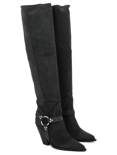 Shop Sonora "acapulco Belt" Boots In Black