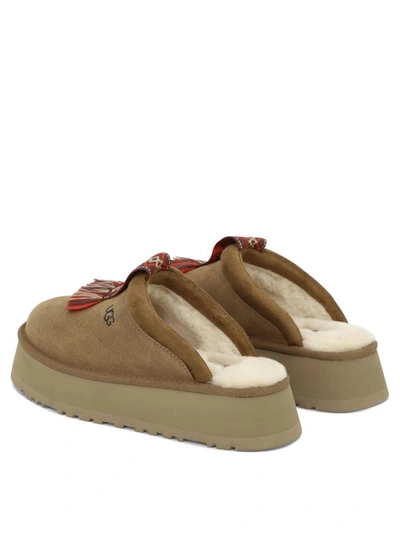 Shop Ugg "tazzle" Slippers In Beige