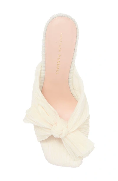 Shop Loeffler Randall Claudia Top Knot Sandal In Pearl