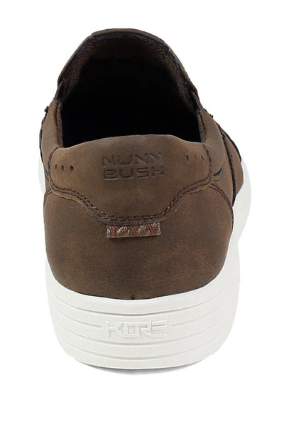 Nunn Bush Men's Kore City Walk Slip-on Sneakers In Brown
