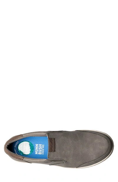 Nunn Bush Kore City Walk Mens Faux Leather Slip-on Oxfords In Charcoal