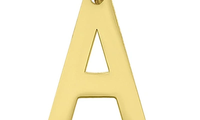 Adornia 14k Gold-plated Half Crystal And Half Paperclip Initial Toggle Bracelet In Gold-a
