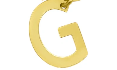 Shop Adornia Crystal & Paper Clip Chain Initial Bracelet In Gold-g