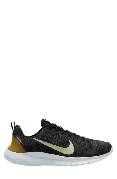 Shop Nike Flex Experience Run 12 Road Running Shoe In Black/ Olive Aura/ Anthracite