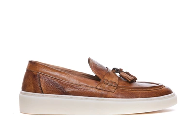 Shop Pawelk's Flat Shoes In Brown