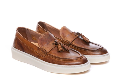 Shop Pawelk's Flat Shoes In Brown