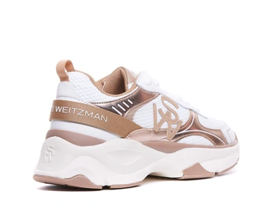 Stuart Weitzman Multicolor Sneakers With Logo Embroidery On The Side And Logo Patch On The Heel In White