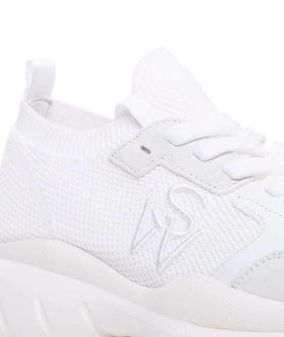 Shop Stuart Weitzman Sneakers In White