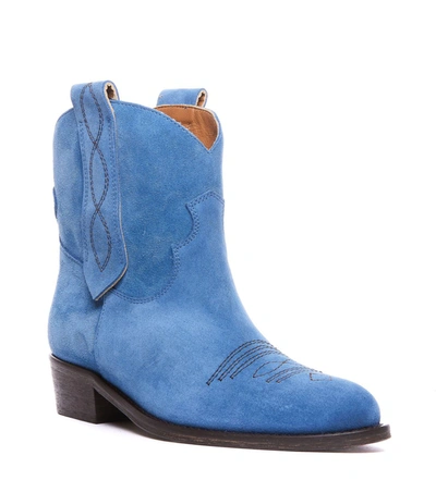 Shop Via Roma 15 Boots In Blue