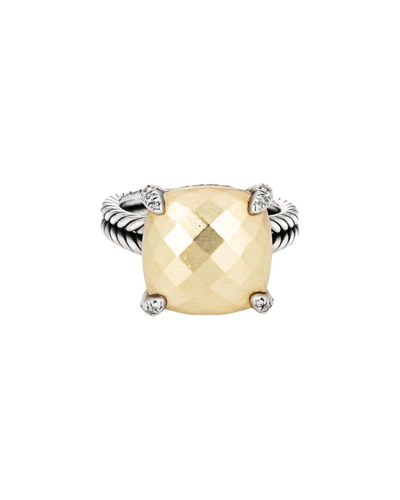 Shop David Yurman Chatelaine 18k Bonded & Silver 0.08 Ct. Tw. Diamond Ring  (authentic )