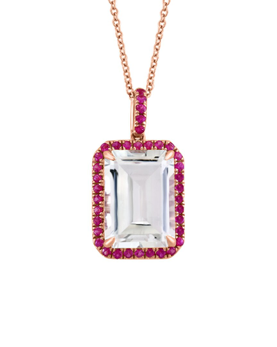 Shop Effy Fine Jewelry 14k Rose Gold 10.00 Ct. Tw. Gemstone Pendant