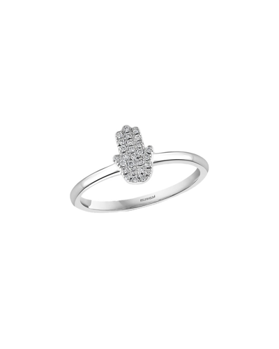 Shop Effy Fine Jewelry Silver 0.08 Ct. Tw. Diamond Ring