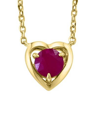 Shop Effy Fine Jewelry 14k Over Silver 0.80 Ct. Tw. Ruby Necklace
