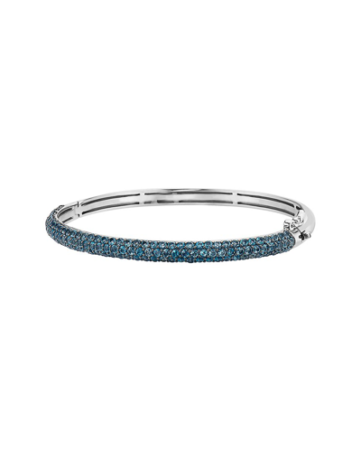 Shop Effy Fine Jewelry Silver 4.23 Ct. Tw. London Blue Topaz                               Bangle Bracele