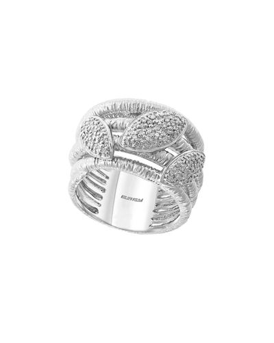 Shop Effy Fine Jewelry Silver 0.24 Ct. Tw. Diamond Ring
