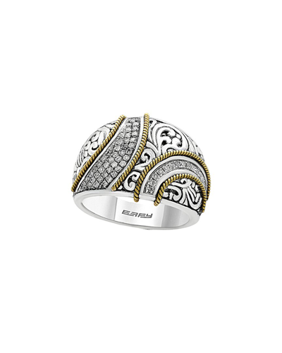 Shop Effy Fine Jewelry 18k Rose Gold & Silver 0.29 Ct. Tw. Diamond Ring