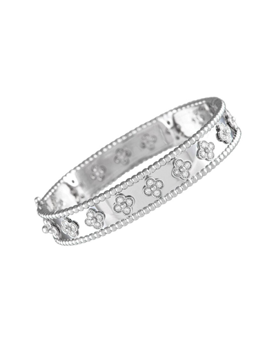 Shop Van Cleef & Arpels 18k 1.78 Ct. Tw. Diamond Perle Clovers Bracelet (authentic  )