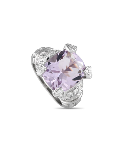 Shop Judith Ripka 18k 0.25 Ct. Tw. Diamond & Quartz Ring (authentic )