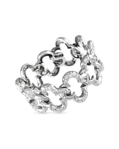 Shop Van Cleef & Arpels 18k Diamond Alhambra Bracelet (authentic )
