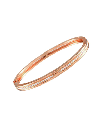 Shop Bulgari 18k Rose Gold 1.41 Ct. Tw. Diamond B.zero1 Bracelet (authentic Pre-  Owned)