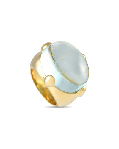 Shop Pomellato 18k Aquamarine Ring (authentic )