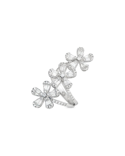 Shop Diamond Select Cuts 14k 2.00 Ct. Tw. Diamond Tripel Flower Split Ring