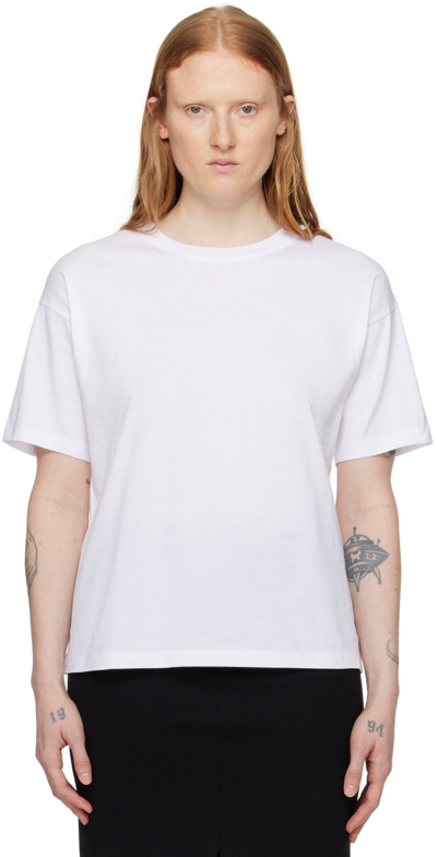 Shop Filippa K White Loose Fit T-shirt In 1009 White