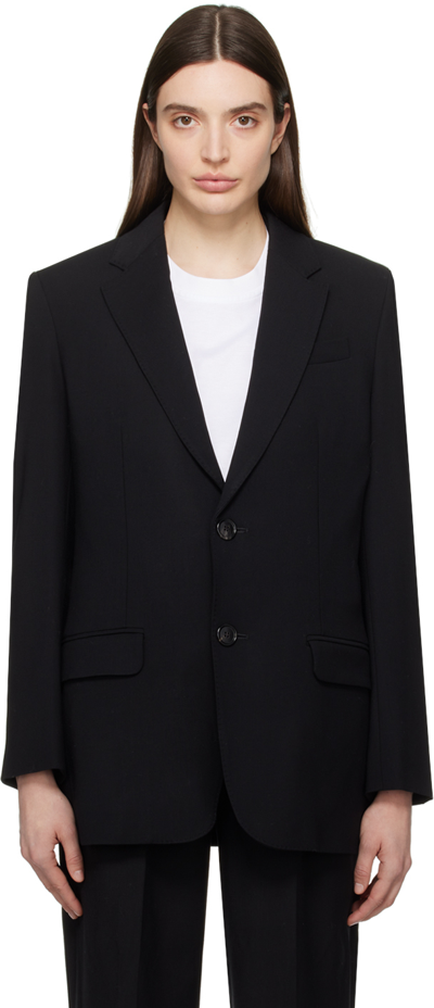 Shop Ami Alexandre Mattiussi Black Buttoned Blazer In Black/001