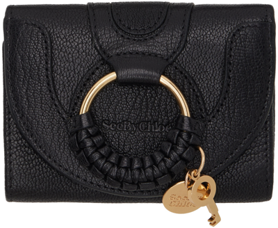 Shop See By Chloé Black Hana Compact Wallet In 001 Black