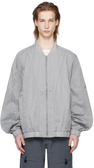 Shop A. A. Spectrum Grey Coasted Jacket In Circuit Grey