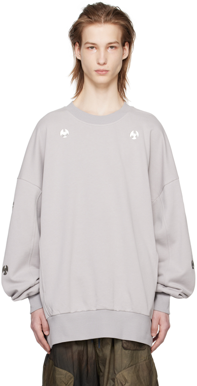 Shop A. A. Spectrum Gray Safezone Sweatshirt In Circuit Grey